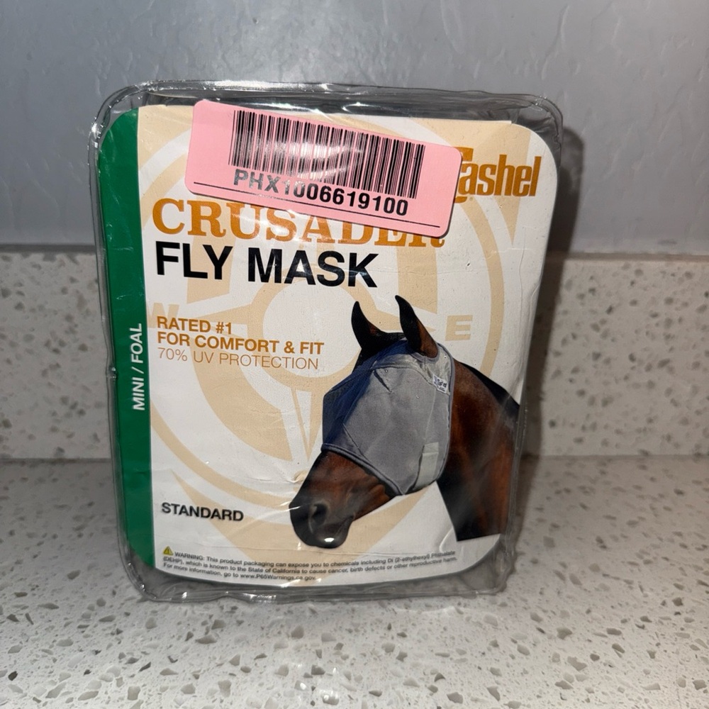 Crusader Fly Mask - Gray